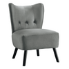 Lappy Suede Accent Chair - Luxe Maple