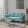 Craftmen Modern Sofa Set in Suede Fabric - Luxe Maple