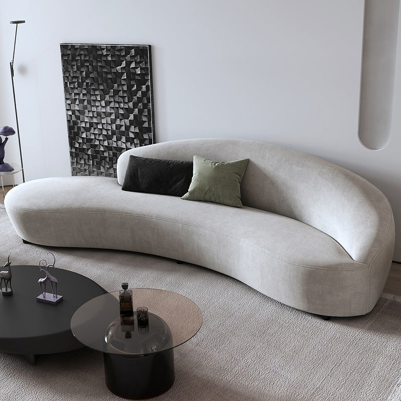 Mario Luxury Sofa Set in Suede Off White