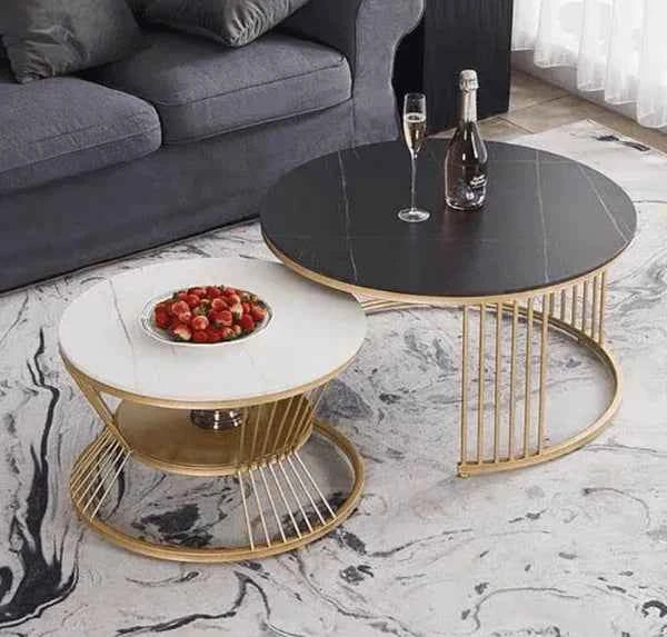 Oscar Nesting Luxury Center Table In Stainless Steel 304