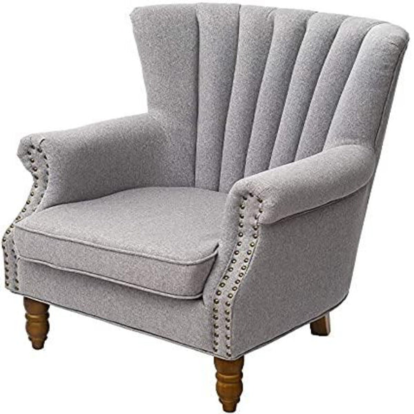 Romen Couch Accent Chair in Grey Color - Luxe Maple