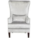 Volvo High Back Wing Chair In Silver Color