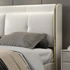 Tony Luxury Upholstered Bed in Leatherette.