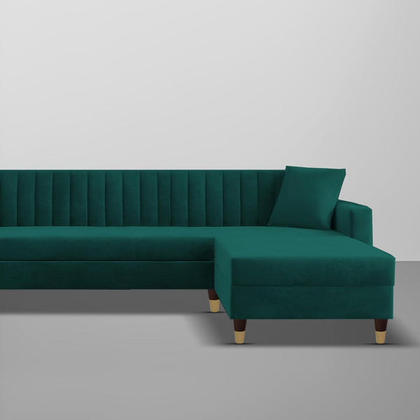 Bosco Luxury Sectional Sofa in Suede