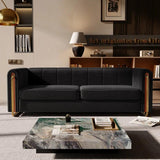 Modern Premium Sofa Set in Suede Grey