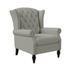 Copper Grove Crawley Diamond Button-Tufted Wingback Chair - Luxe Maple