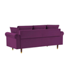 Straight Line Sofa Set in Purple - Luxe Maple