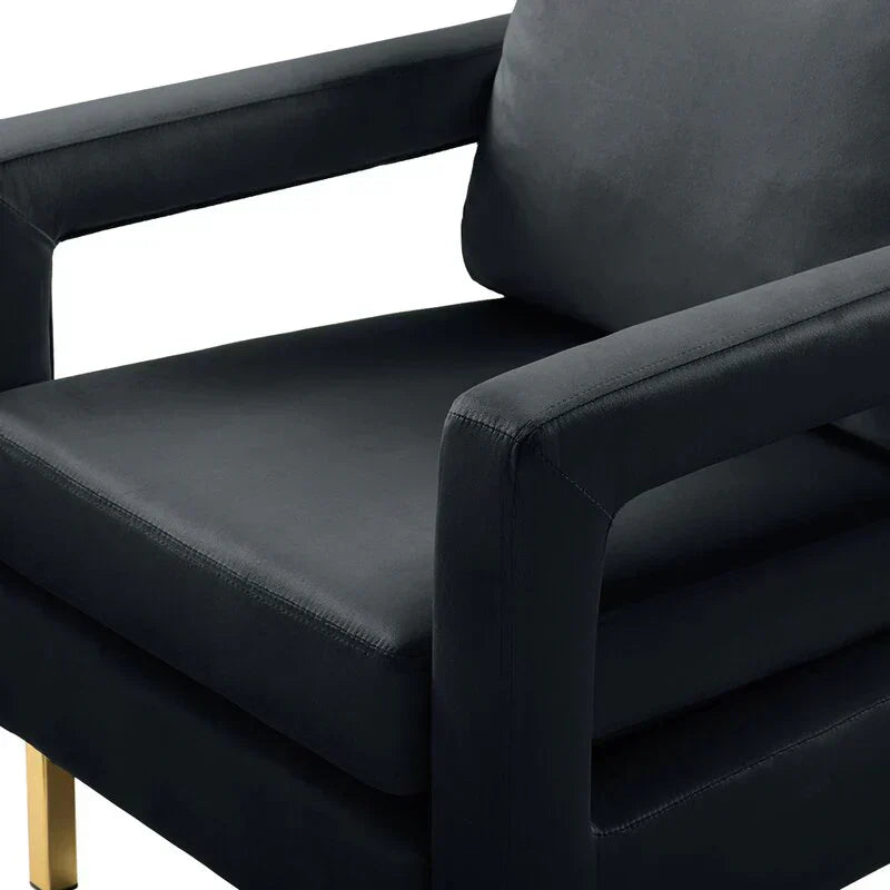 Jojo Upholstered Accent Chair in Suede