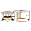 Hexa Golden Nesting Table Set of Two - Center Table.