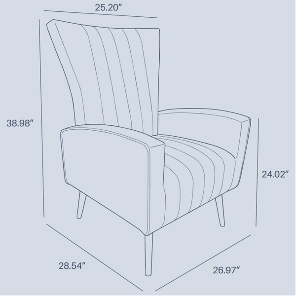 Bells Wing Back Chair - Luxe Maple