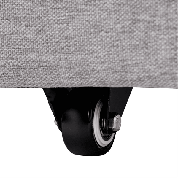 Roxy L-Shaped Sectional Storage Sofa Cum Bed - Luxe Maple