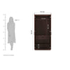 Tuffio Medusa Engineered Wood Wardrobe Wenge Finish - Luxe Maple