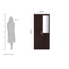 Tuffio Medusa Engineered Wood Wardrobe Wenge Finish - Luxe Maple
