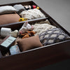 Hollo Wooden Bed With Storage In Brown Color - Luxe Maple