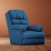 Hyper Luxe Motorised Standard Recliner In Blue.
