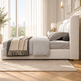Tony Luxury Upholstered Bed in Leatherette
