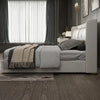 Tony Luxury Upholstered Bed in Leatherette.