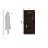 Dulex Medusa Engineered Wood Wardrobe Wenge Finish