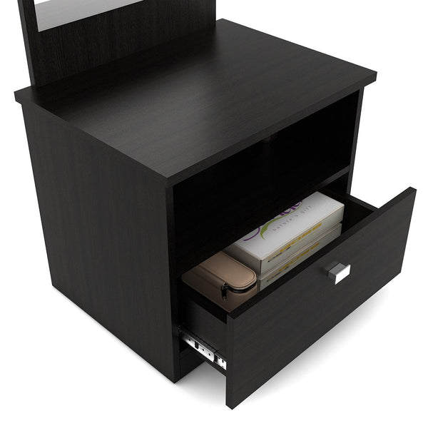 Spacewood Value Engineered Wood Dressing Table (Natural Wenge) - Luxe Maple