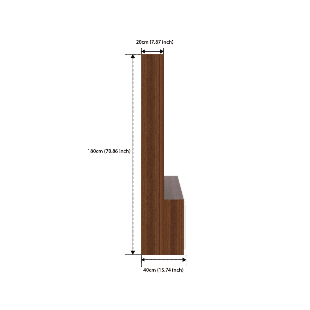 Edon TV Unit- Walnut Frosty White