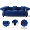 Jack & Hill Chesterfield Suede Sofa Set - Luxe Maple