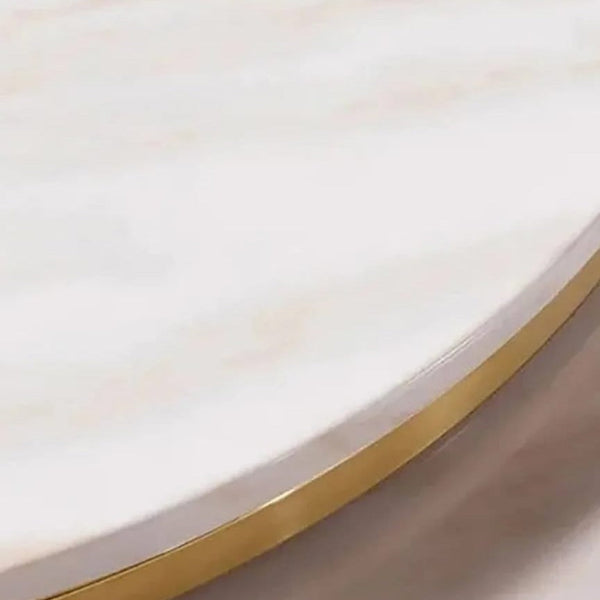 Rolvo Center Table in Gold Finish.