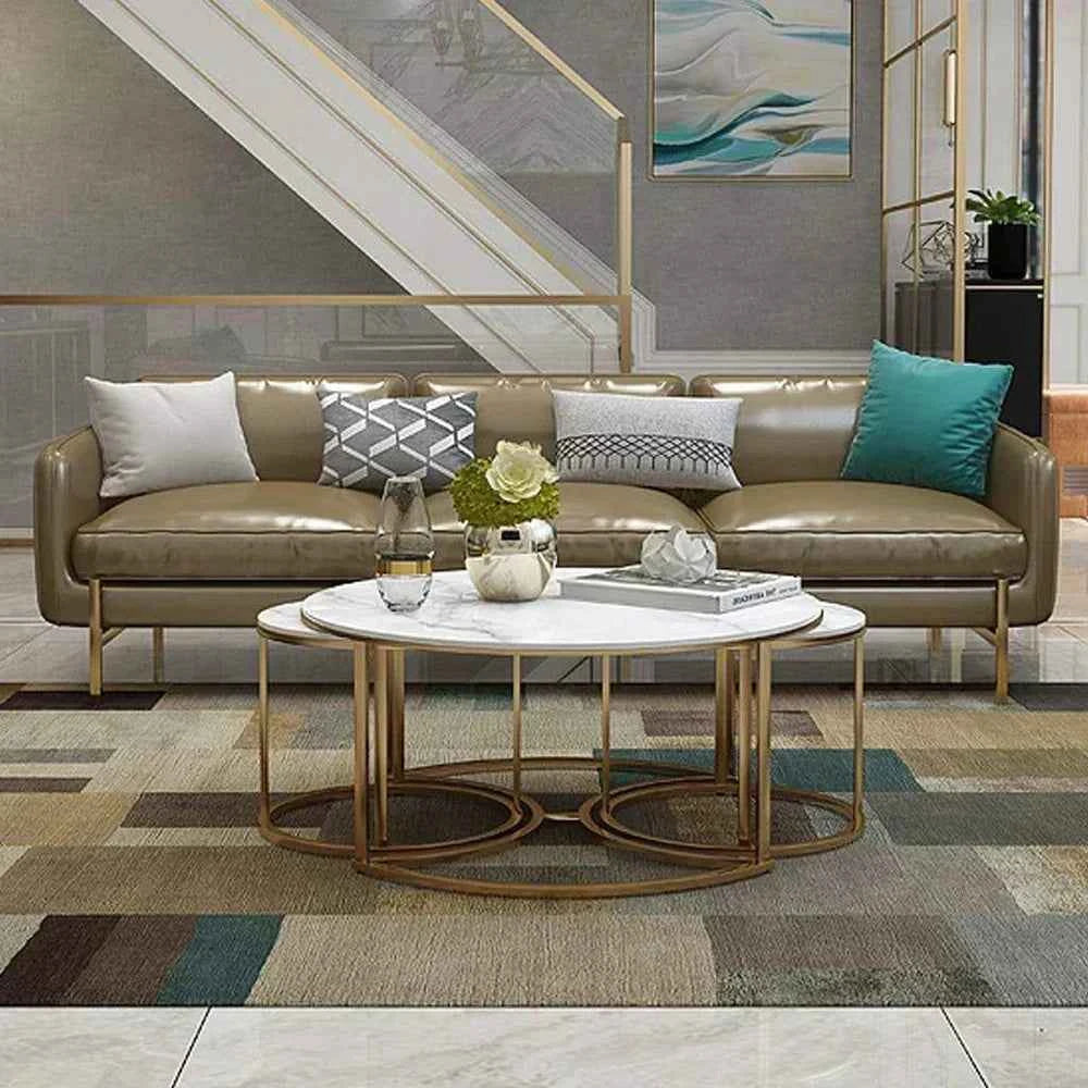Croma Nesting Luxury Center Table In Stainless Steel 304