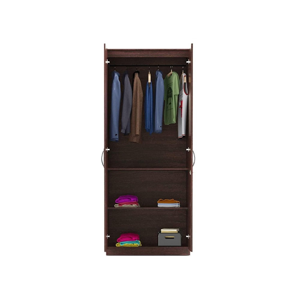 Dulex Medusa Engineered Wood Wardrobe Wenge Finish