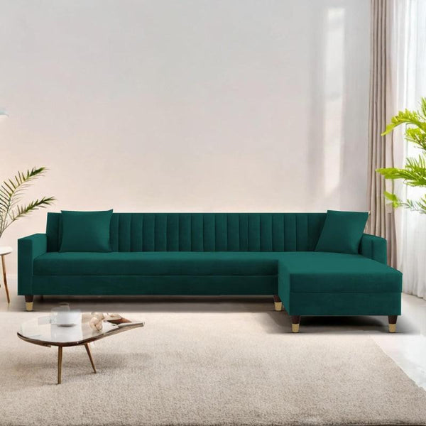 Bosco Luxury Sectional Sofa in Suede