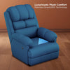 Hyper Luxe Motorised Standard Recliner In Blue.