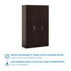 Silly Medusa Engineered Wood Wardrobe Wenge Finish - Luxe Maple