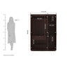 Rolx Medusa Engineered Wood Wardrobe Wenge Finish - Luxe Maple