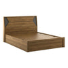 Dollo Wooden Bed In Tan With Storage - Luxe Maple