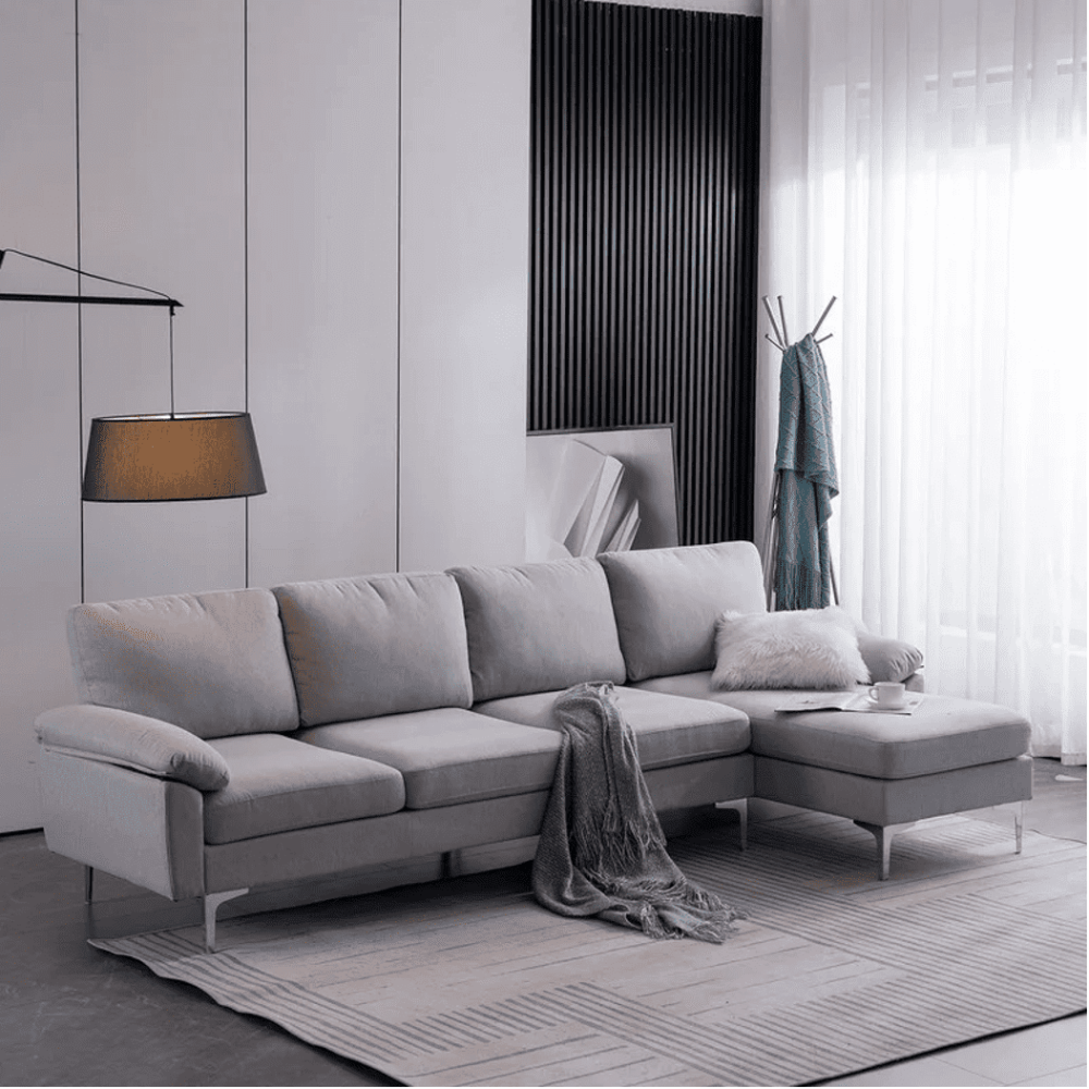 Jasmine Sectional Sofa Set RHS Grey