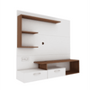Viny TV Panel- Frosty White- Upto 55 inches TV - Luxe Maple