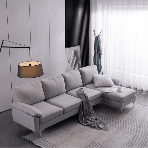 Jasmine Sectional Sofa Set RHS - Luxe Maple