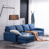 Jasmine Blue Sectional Sofa Set - Luxe Maple
