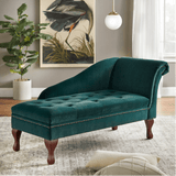Simple Living Chaise Lounge Green