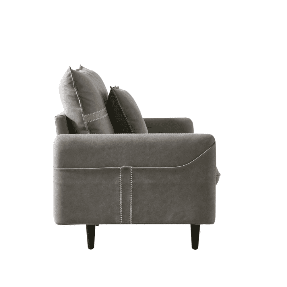 Mexico Straight Line Sofa Set in Grey Color