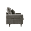 Mexico Straight Line Sofa Set in Grey Color - Luxe Maple