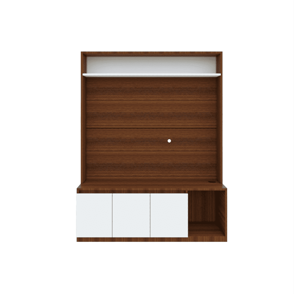 Edon TV Unit- Walnut Frosty White