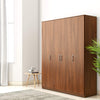 Solimo Medusa Engineered Wood Wardrobe Walnut Finish - Luxe Maple