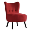 Lappy Suede Accent Chair - Luxe Maple