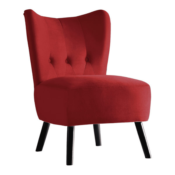 Lappy Suede Accent Chair - Luxe Maple