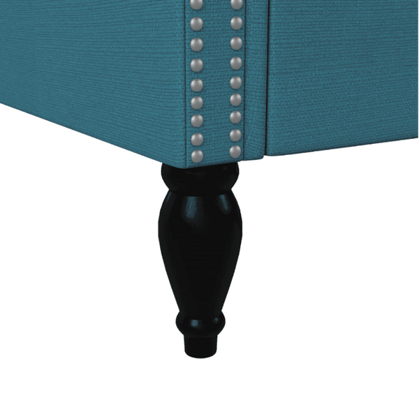 Copper Grove Crawley Diamond Button-Tufted Wingback Chair - Luxe Maple