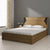 Dollo Wooden Bed In Tan With Storage - Luxe Maple