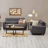 Zolo Suede Sofa Set in Grey Color Charcoal