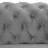 Dollo Chesterfield Suede Tufted Sofa Set