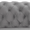 Dollo Chesterfield Suede Tufted Sofa Set - Luxe Maple
