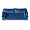 Craftmen Modern Sofa Set in Suede Fabric - Luxe Maple